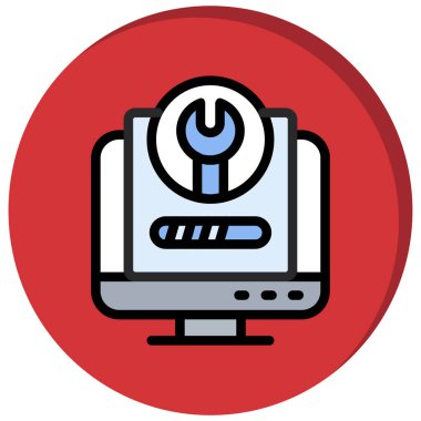 seo modern simgesinin vektör illüstrasyonu