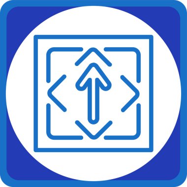 Yol işareti web simgesi basit illüstrasyon