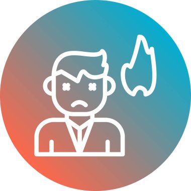 Sakallı bir adamın vektör çizimi