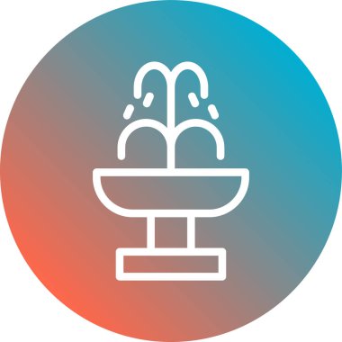 Su bırakma simgesinin vektör illüstrasyonu