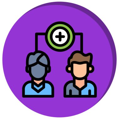 İnsan simgesinin vektör illüstrasyonu