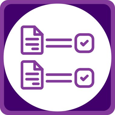 Belge. Web simgesi basit illüstrasyon