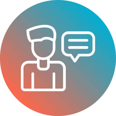 İnsan simgesinin vektör illüstrasyonu