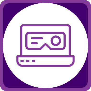 Bilgisayar. Web simgesi basit illüstrasyon