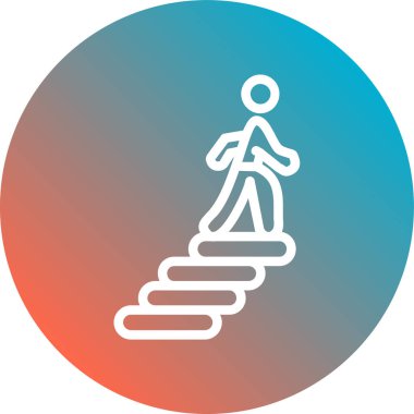 Bir dağ simgesinin vektör illüstrasyonu