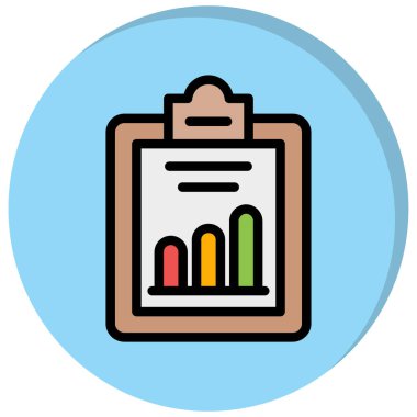 Bir belge simgesinin vektör illüstrasyonu