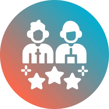 iş ekibi simgesi, vektör illüstrasyonu