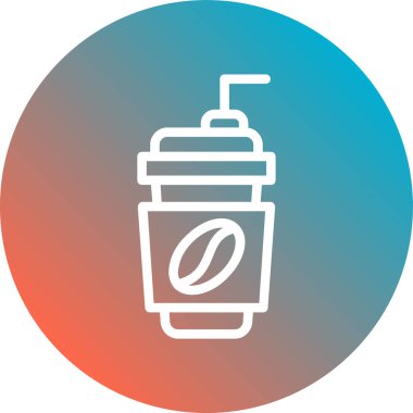 Simge vektörünü iç. İnce çizgi işareti. izole edilmiş sınır sembolü çizimi