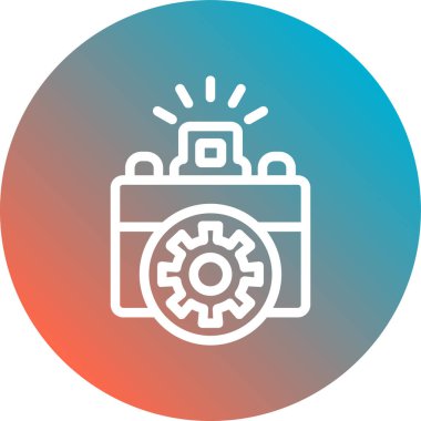 Kamera. Web simgesi basit illüstrasyon