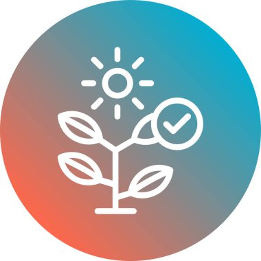 Bir ağaç simgesinin vektör illüstrasyonu