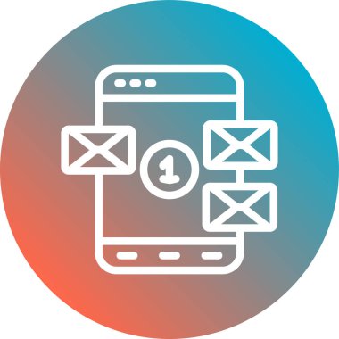 cep telefonu simgesi. vektör illüstrasyonu