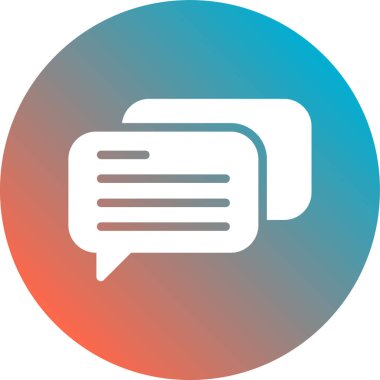 Mesaj var. Web simgesi basit illüstrasyon