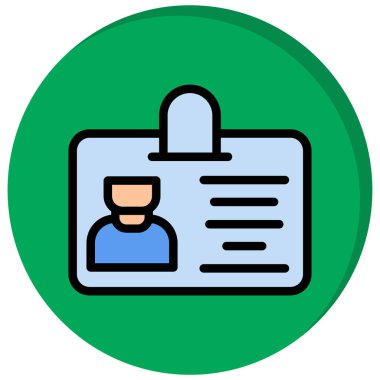 Bir kişi simgesinin vektör illüstrasyonu