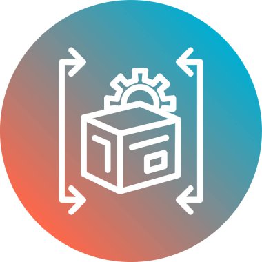 Bir simgenin vektör illüstrasyonu