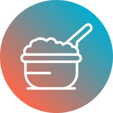 Dondurma. Web simgesi vektör illüstrasyonu