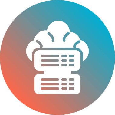 vektör bulut simgesi illüstrasyonu