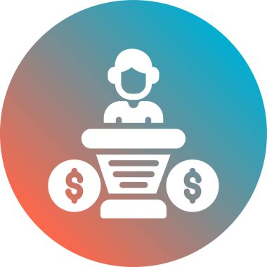 Dolar simgesi vektör illüstrasyonu