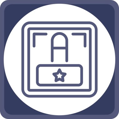 Bir web simgesinin vektör illüstrasyonu