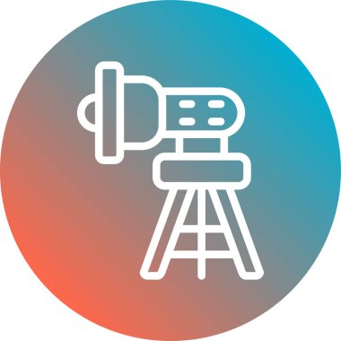 Sinema simgesinin vektör illüstrasyonu