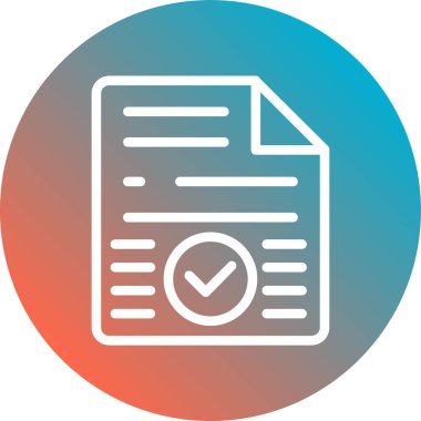 belge vektör simgesi. iki renkli biçim yuvarlak simge, pürüzsüz mavi renkler, yuvarlak açılar, beyaz arkaplan.