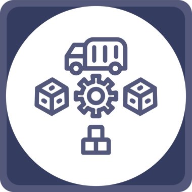 Modern oto tamir simgesinin vektör illüstrasyonu