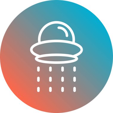 Yağmur. Web simgesi basit illüstrasyon