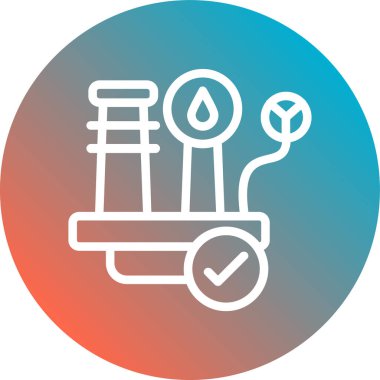 Petrol simgesinin vektör illüstrasyonu