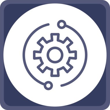 Dişliler. Web simgesi basit tasarım