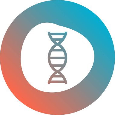 Bir Dna molekülünün vektör çizim