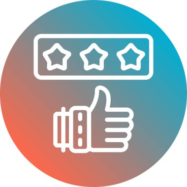 başparmak yukarı simgesi, vektör illüstrasyonu