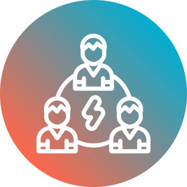 sosyal medya simgesi olan bir grup insan