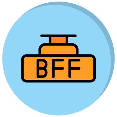 b b simgesinin vektör illüstrasyonu