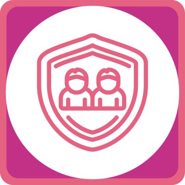 Bir kadın simgesinin vektör illüstrasyonu