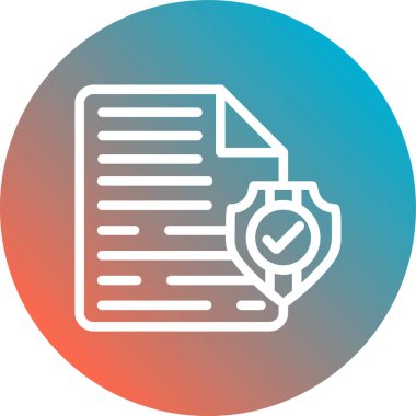 Belge. Web simgesi basit illüstrasyon