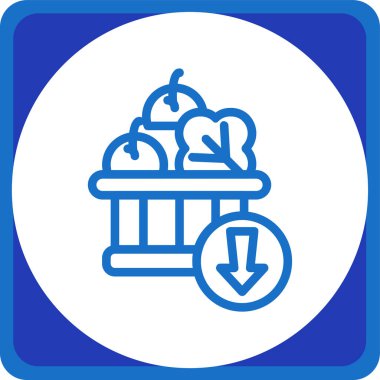 Kek. Web simgesi basit illüstrasyon