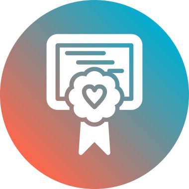 Rozet. Web simgesi basit tasarım