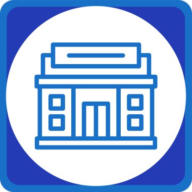 bina simgesi, vektör illüstrasyonu