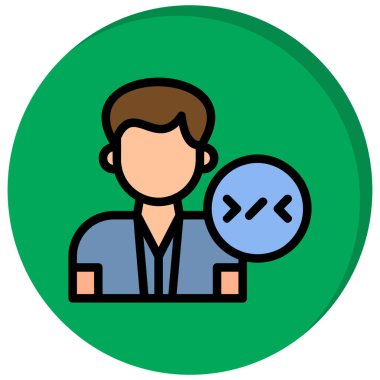 avatar. Web simgesi basit illüstrasyon