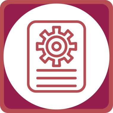 Dişliler. Web simgesi basit illüstrasyon