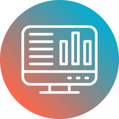 Modern bilgisayar simgesinin vektör illüstrasyonu