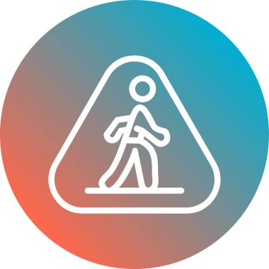 soyut grupta izole edilmiş yürüyüş simgesi