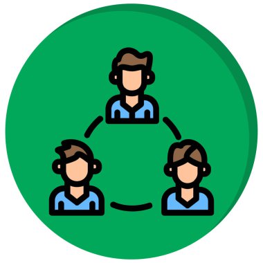 Takım simgesi vektör illüstrasyonu