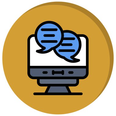 dizüstü bilgisayar simgesi, basit tasarım vektör çizimi