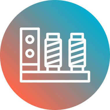 veritabanı. Web simgesi basit illüstrasyon