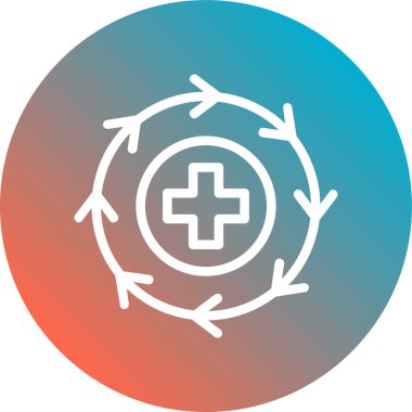 Bir çapraz simgenin vektör illüstrasyonu