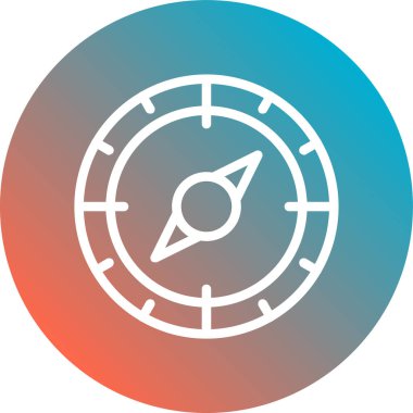 pusula simgesi, vektör illüstrasyonu