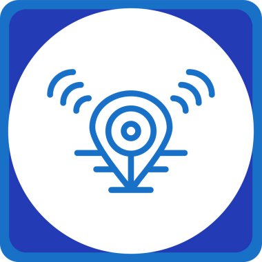 Wifi simgesi, vektör illüstrasyonu