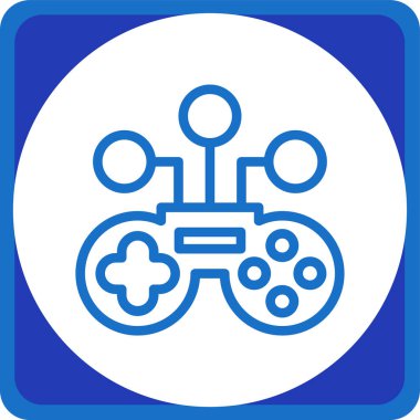 Kontrolcü. Web simgesi basit tasarım