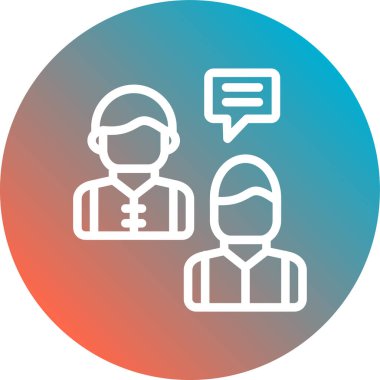 İnsan simgesinin vektör illüstrasyonu