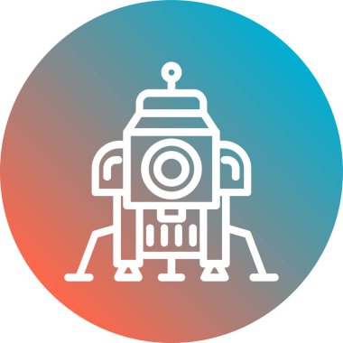 robot ikon vektör illüstrasyonu